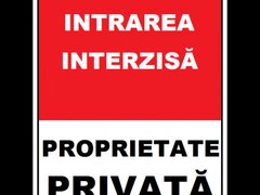 Placuta intrare interzisa proprietate privata